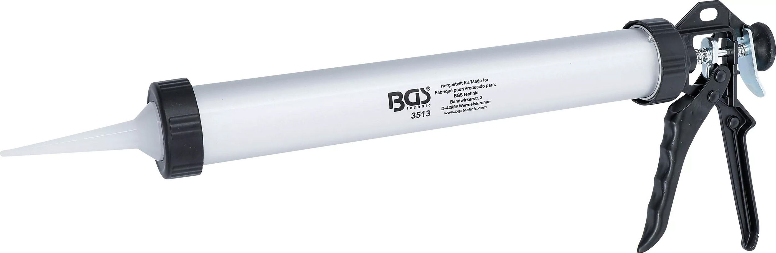 BGS Technic 9-3513 alumínium házas hurkakinyomó pisztoly, 600 ml, 380 mm termék fő termékképe