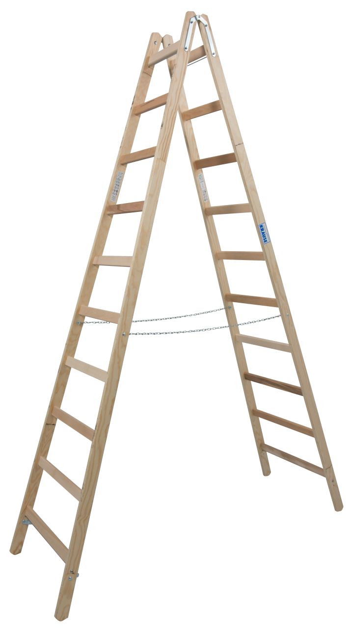 Krause STABILO Professional két oldalon járható fa állólétra, 2x10 fokos termék fő termékképe