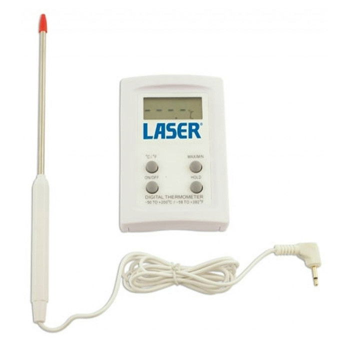 Laser Tools LAS-5573 digitális hőmérő rozsdamentes szondával, -50 - 200 °C termék fő termékképe