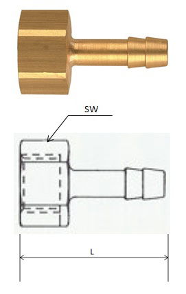 Rectus (GI 17/06) G 3/8, 6 mm csatlakozású belső menetes tömlővég termék fő termékképe