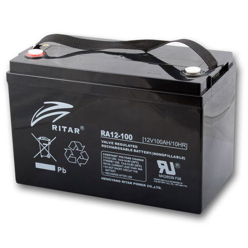 Ritar RA12-100-F12 zárt ólomakkumulátor 12 V/100 Ah termék fő termékképe
